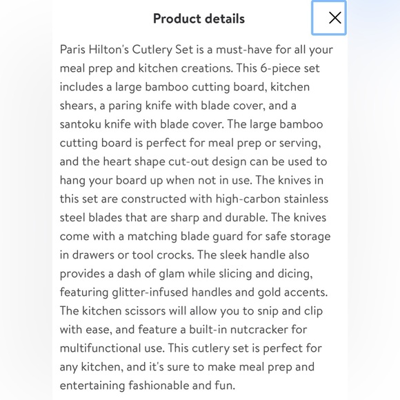 BNIB!Paris Hilton 6pc Stainless Steel Cutlery Set Bamboo Rev Cutting Board,Pink - Picture 10 of 10